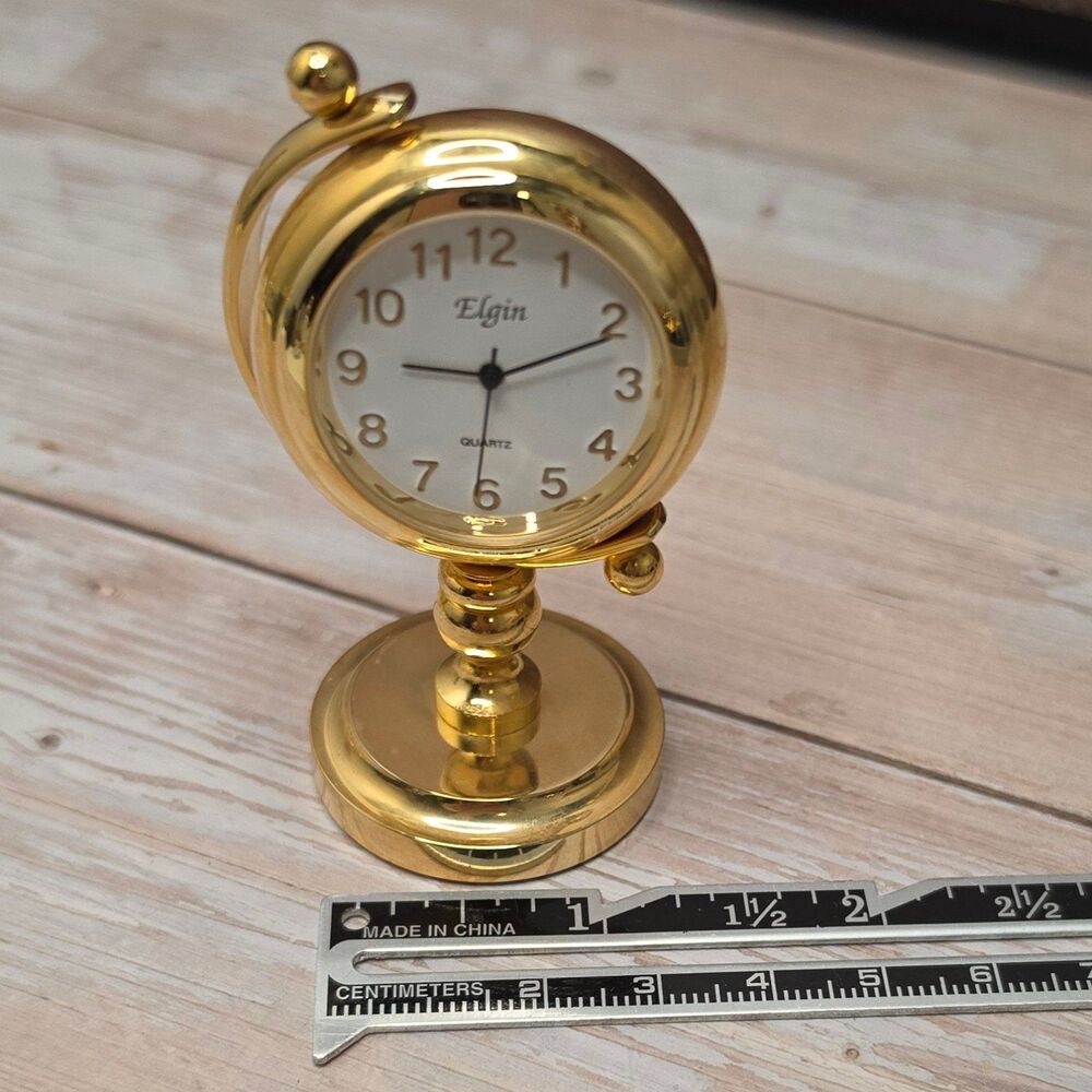 Elgin Miniature Clock - Picture 3 of 7